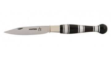 Couteau Nontron ébène et aluminium N°25