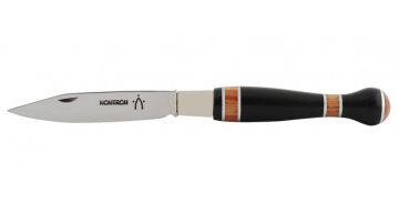 Couteau Nontron ébène bois de rose et aluminium N°25